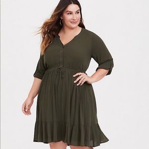 Torrid Olive Dress